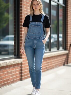Levi's Light Blue Denim Women's Overalls